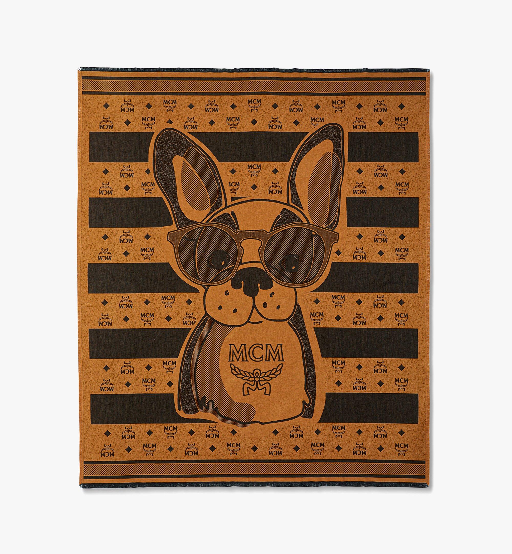 Jacquardgewebte Stranddecke M Pup 1